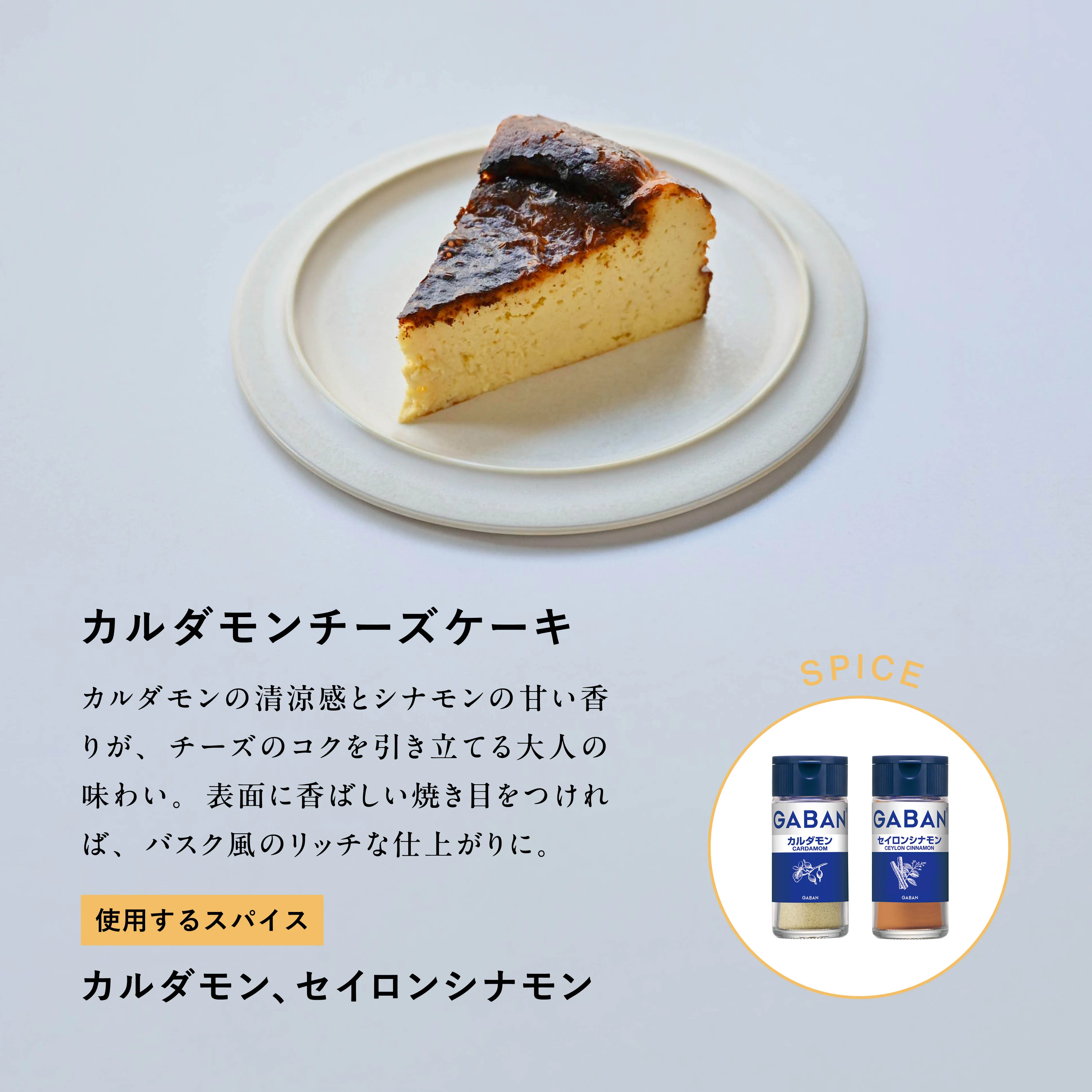 SPICE SWEETS VOL.3 カルダモンチーズケーキ メインビジュアル