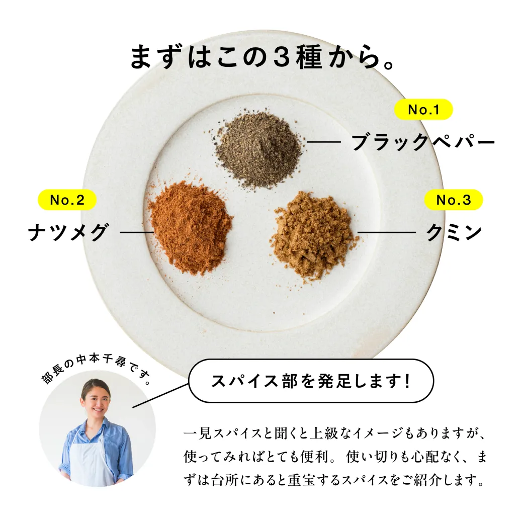 基本のスパイス3種